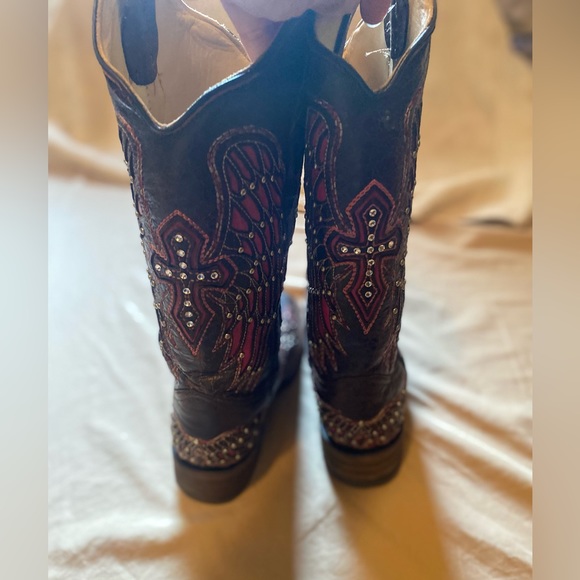 Dark Brown Corral Boots - Picture 8 of 8